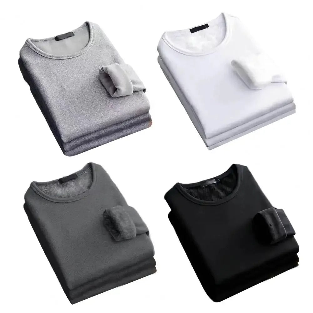 Men’s Winter Thermal Underwear T-Shirt – Long Sleeve Base Layer for Cold Weather