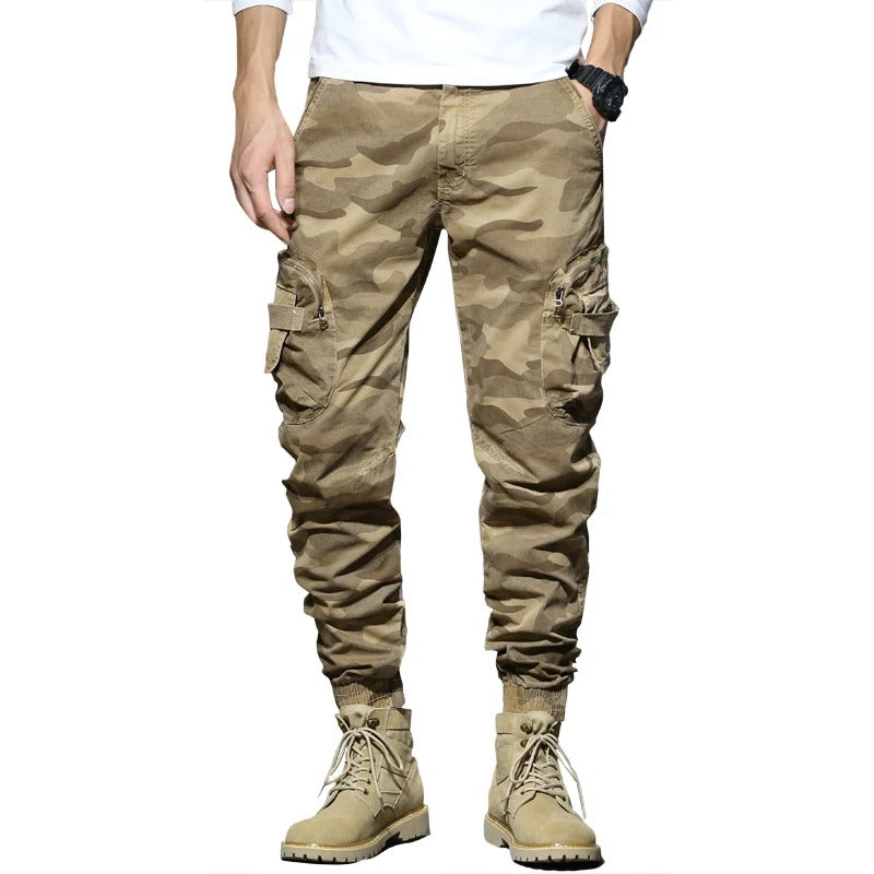 Men’s Cargo Jogger Pants – Casual Hip-Hop Multi-Pocket Streetwear Trousers