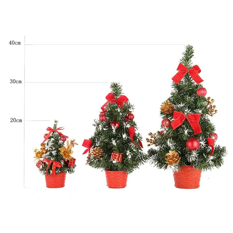 Mini Christmas Tree – 20cm, 30cm & 40cm Artificial Tabletop Xmas Tree for Home, Office & Desk Decoration
