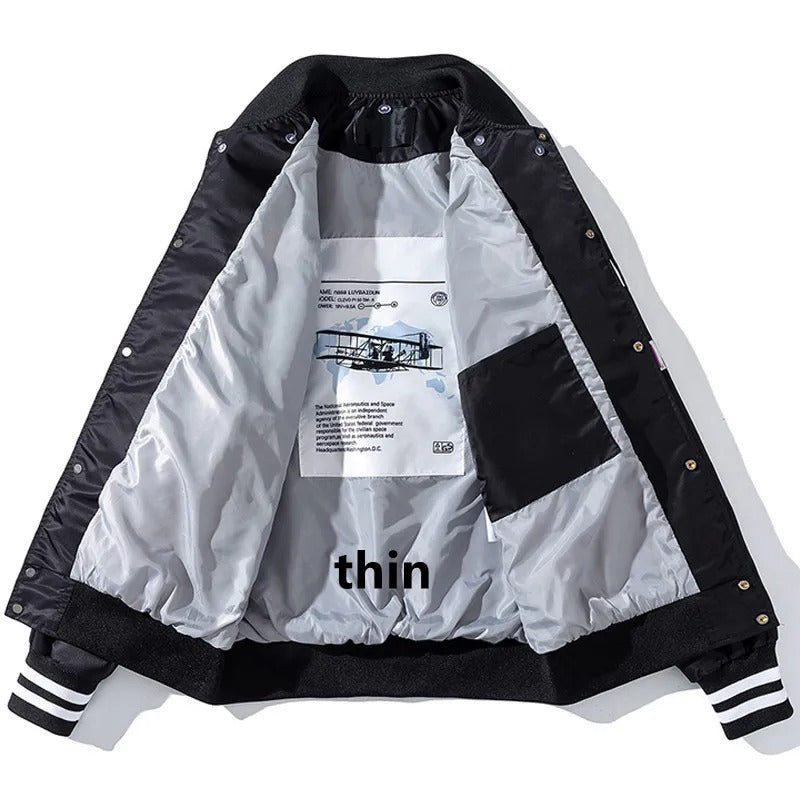 Varsity Baseball Bomber Jacket - Hip Hop Streetwear