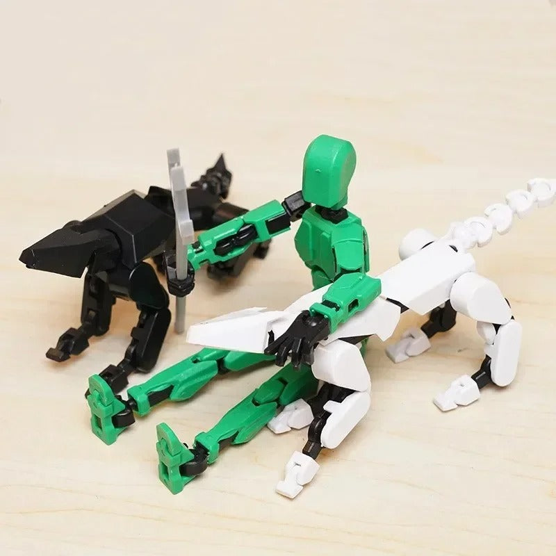 13-Joint Poseable Robot Figure – 14cm DIY Model Kit