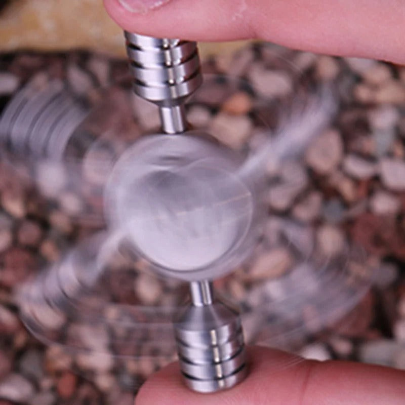 Six Cylinders Fidget Spinner - Stainless Steel Hand Spinner