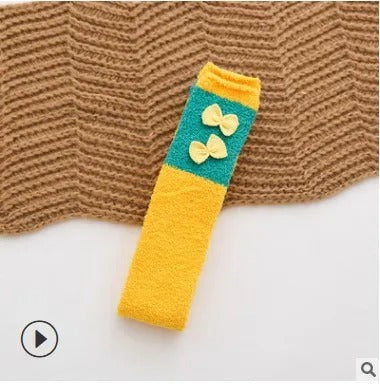 Women & Girls Knee Length Coral Fleece Warm Socks
