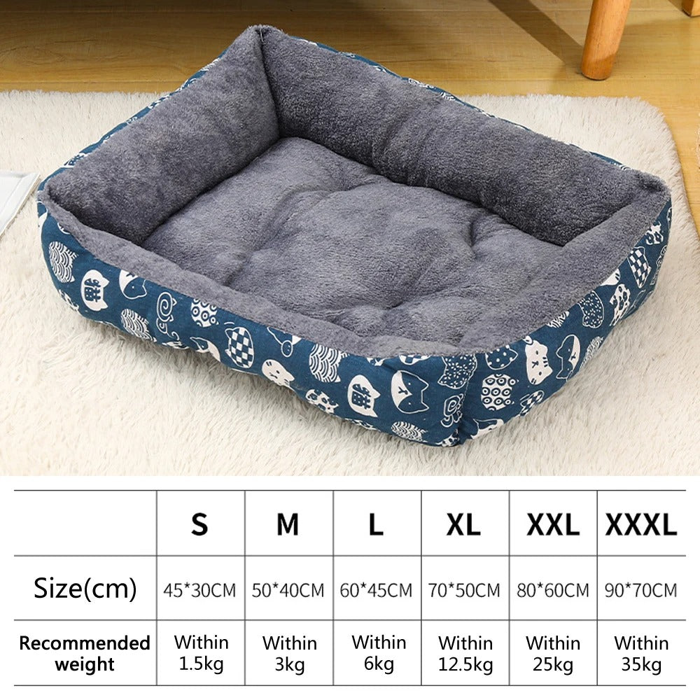 Warm Dog Bed – Cosy Plush Pet Sleeping Bed for Dogs & Cats