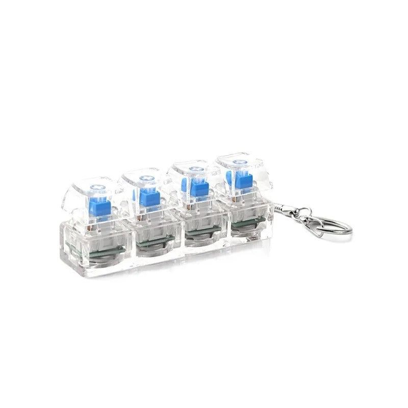 4-Button RGB Fidget Keyboard Keychain
