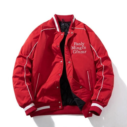 Men's Letter Print Parka Jacket – Autumn Streetwear