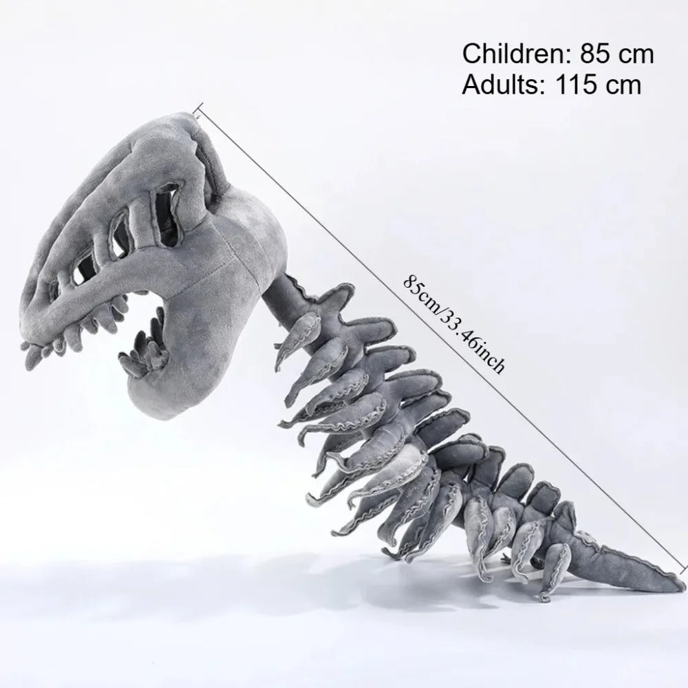 Dinosaur Skeleton Plush Headgear – Halloween Costume Accessory