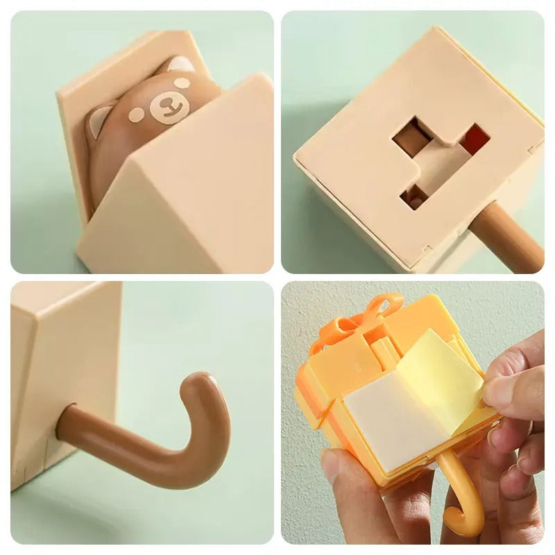 Adhesive Cartoon Cat Hooks