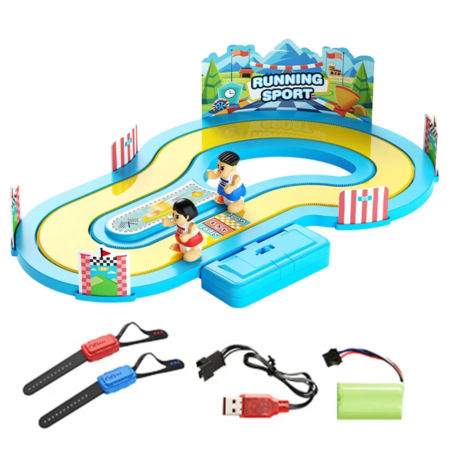 Children's somatosensory speed competition toy