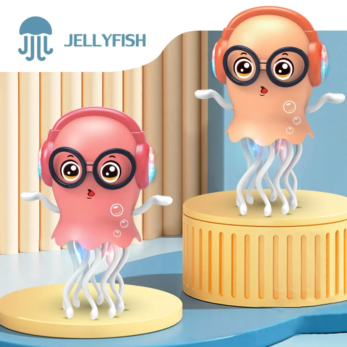 Electric Dancing Jellyfish Toy with LED Lights & Music | Obstacle Avoidance