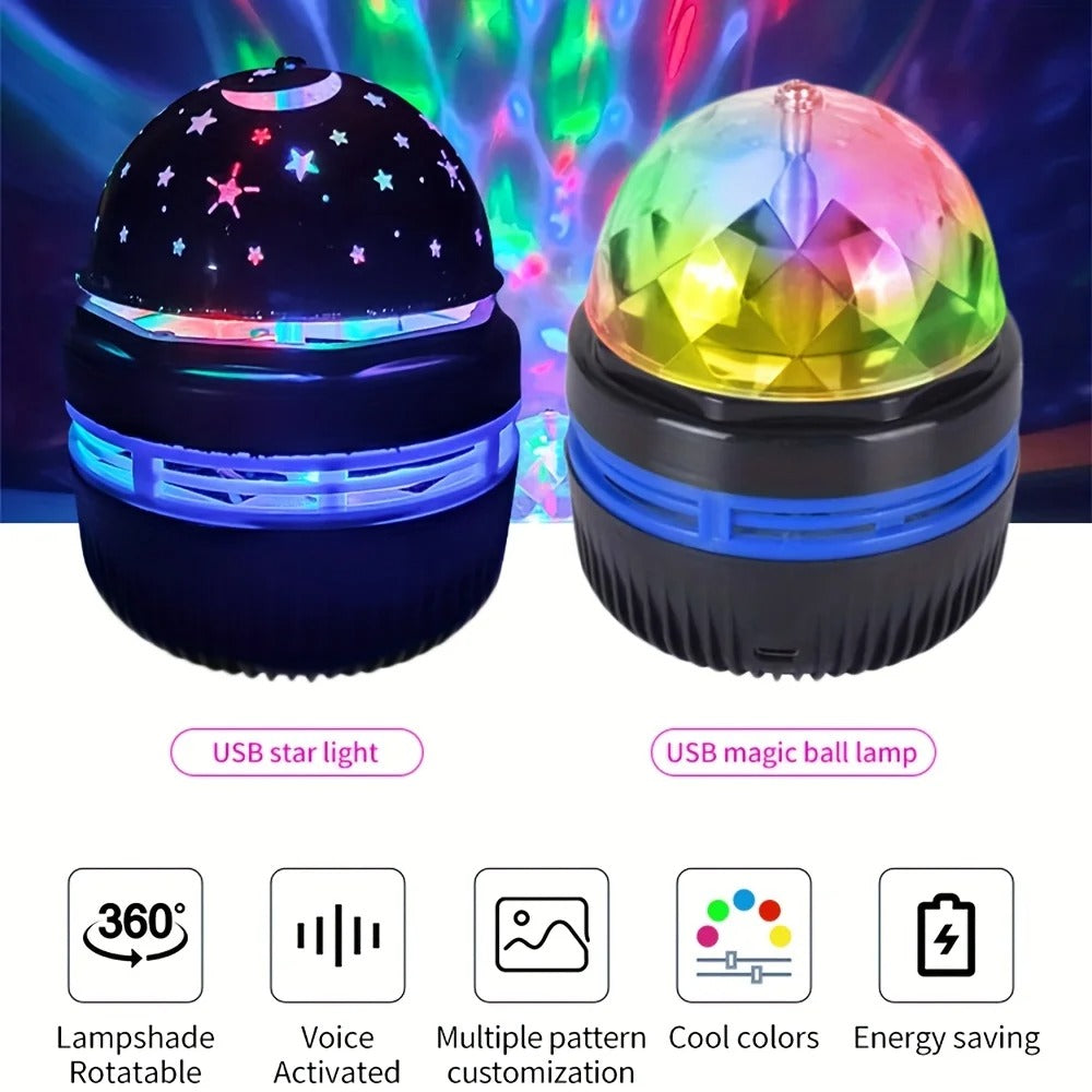 Starry Sky Galaxy Lamp Projector | LED Night Light for Bedroom & Kids Room