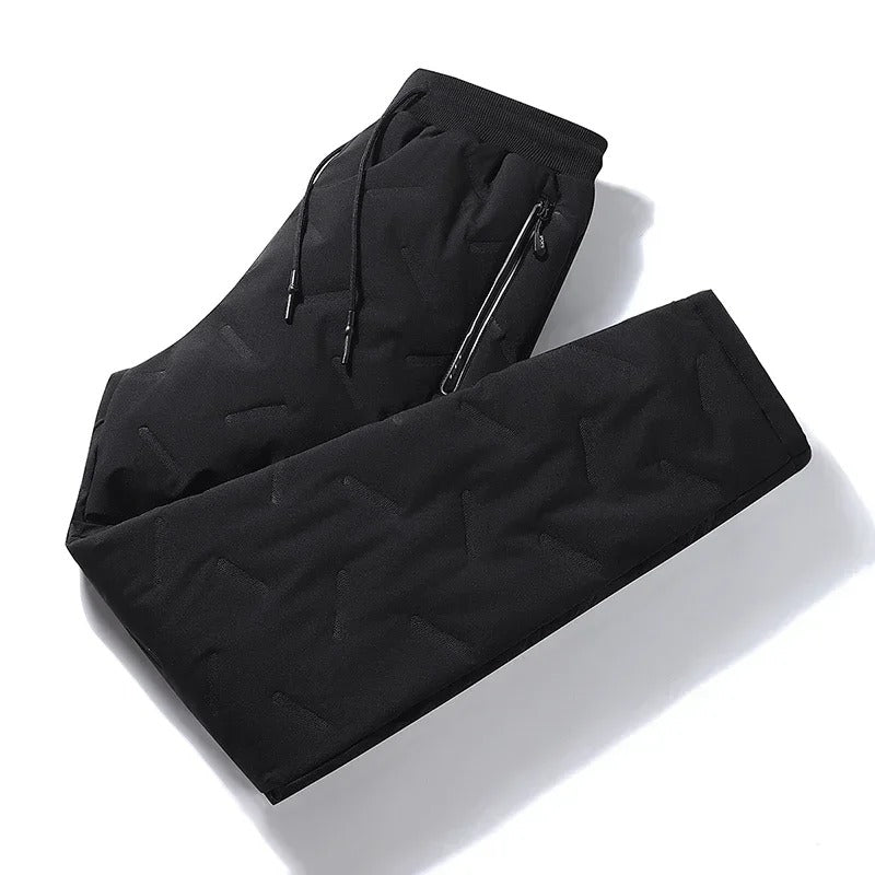 Men’s Casual Waterproof Jacket – Thickened Wool-Lined Warm Coat with Zipper Pockets