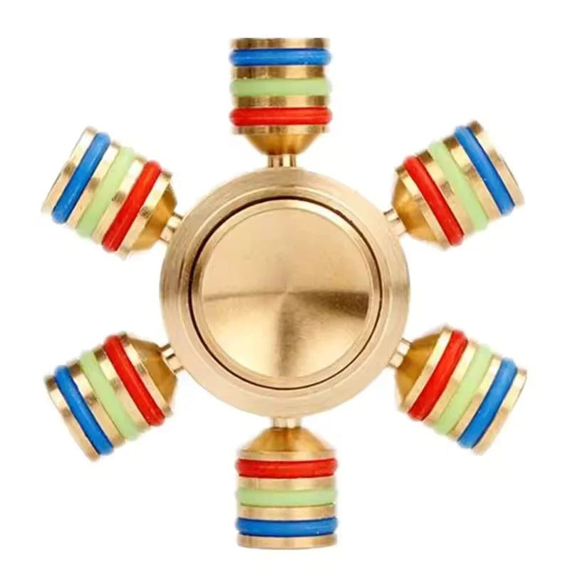 Six Cylinders Fidget Spinner - Stainless Steel Hand Spinner