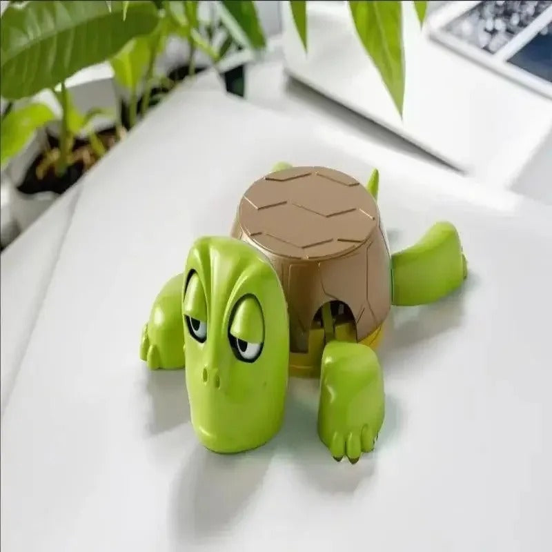 Interactive Squishy Turtle Coaster – Funny Pop-Up Mug Pad, Cute Home & Office Decor, Perfect Gag Gift