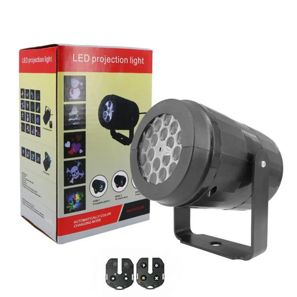 Christmas LED Laser Snowflake Projector Light – 4W Rotating Stage Light for Party & Festive Decoration