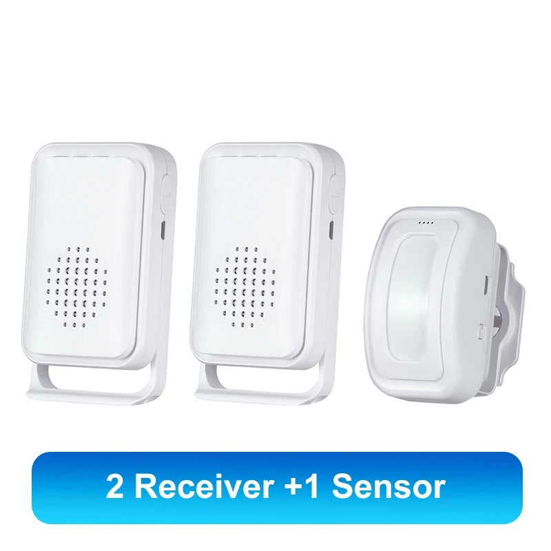 Wireless PIR Motion Sensor Doorbell – 36 Chimes, Welcome Alert & Split Induction Design