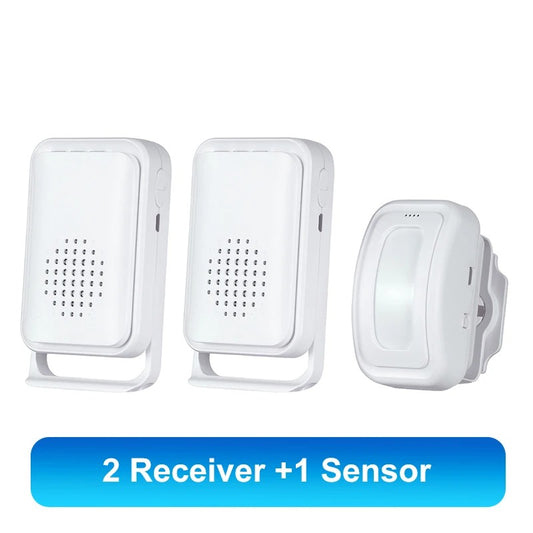 Wireless PIR Motion Sensor Doorbell – 36 Chimes, Welcome Alert & Split Induction Design