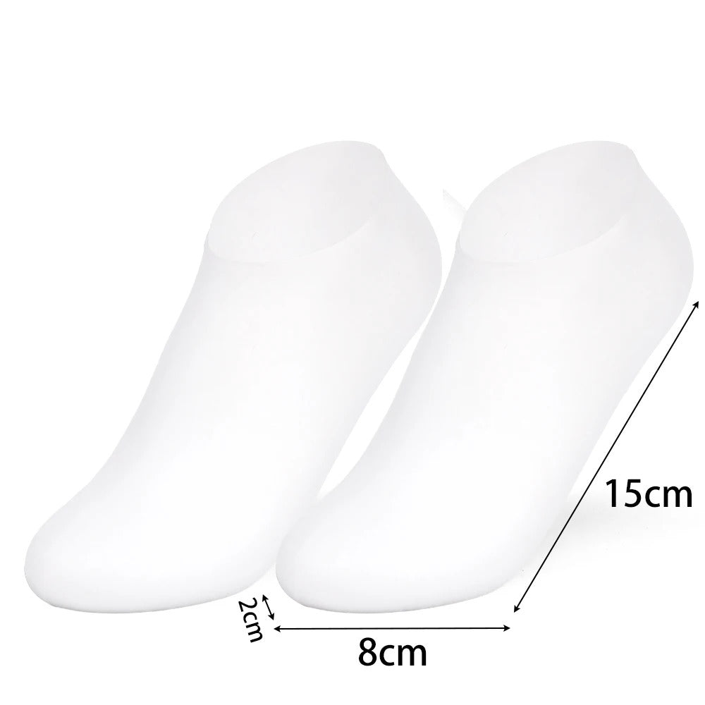 Silicone Moisturising Foot Care Socks – Gel Heel Socks for Dry & Cracked Feet (1 Pair)