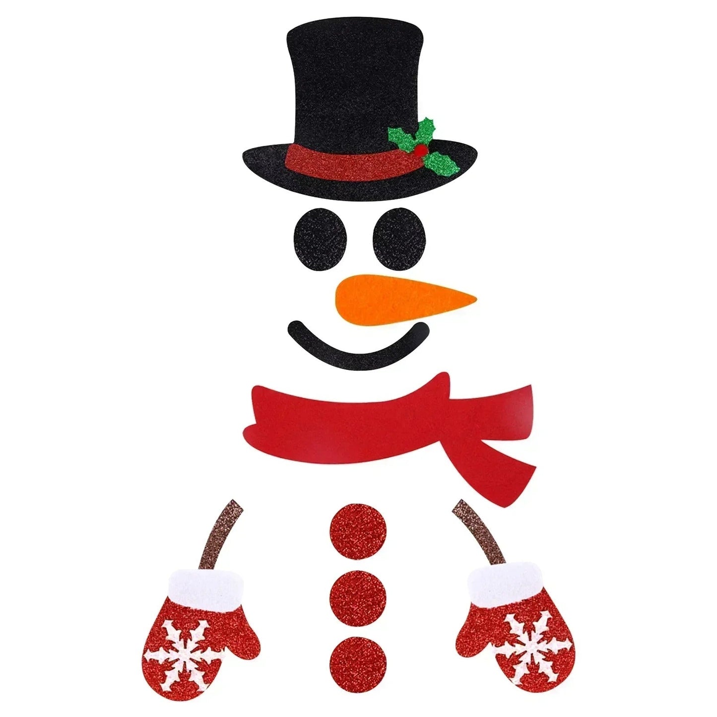 Christmas Door & Window Stickers – Festive Wall Decals for Holiday Home Decoration