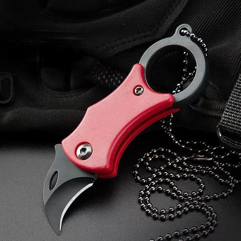 EDC Folding Pocket Knife | Fox Claw Key Chain Box Cutter for Camping & Outdoor Use