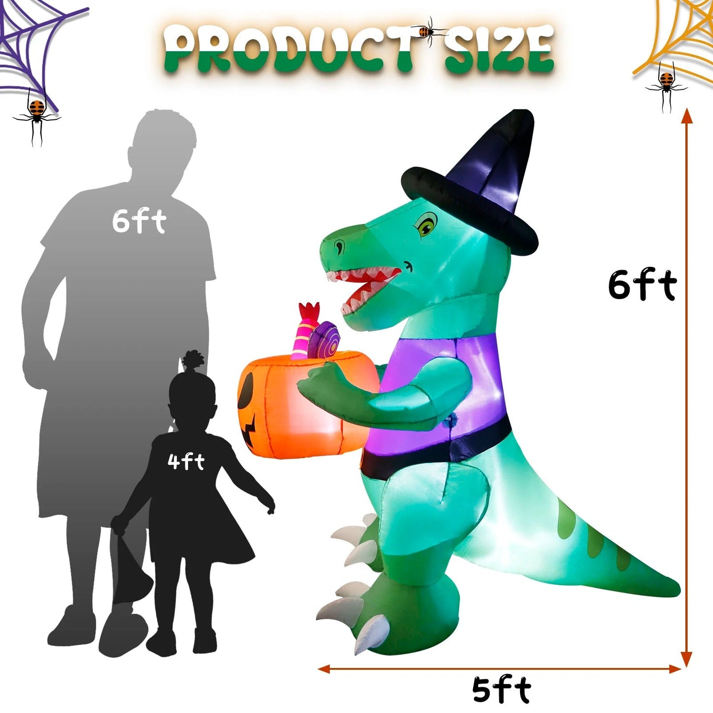 Owl Inflatables Halloween Decorations – Pumpkin Creepy Terror Scary Props