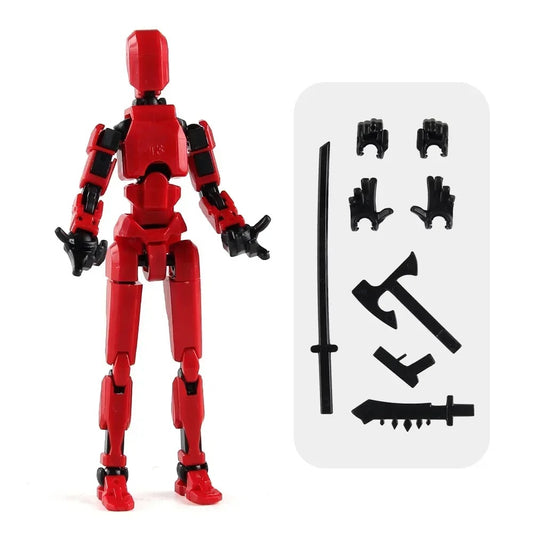 13-Joint Poseable Robot Figure – 14cm DIY Model Kit