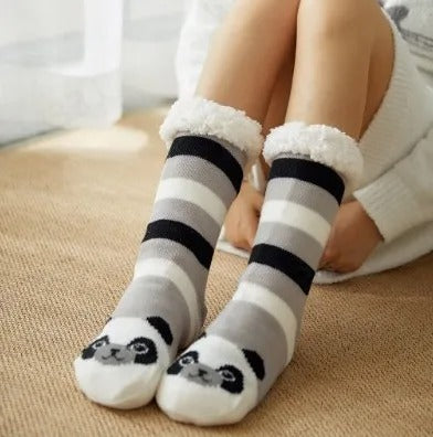 Penguin Plush Slipper Socks – Soft Non-Slip Floor Slippers Short Sock for Women & Girls