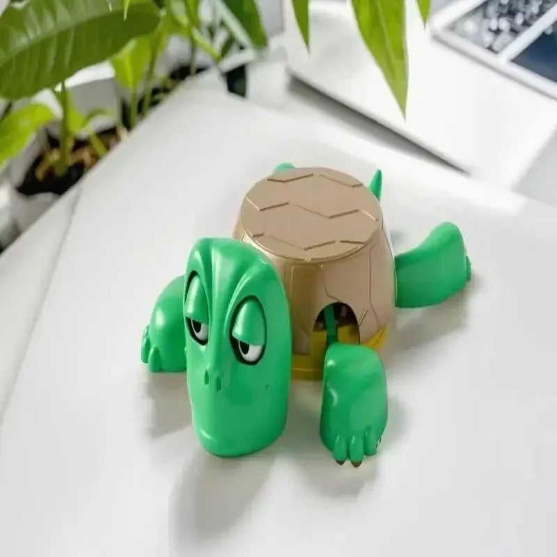 Interactive Squishy Turtle Coaster – Funny Pop-Up Mug Pad, Cute Home & Office Decor, Perfect Gag Gift