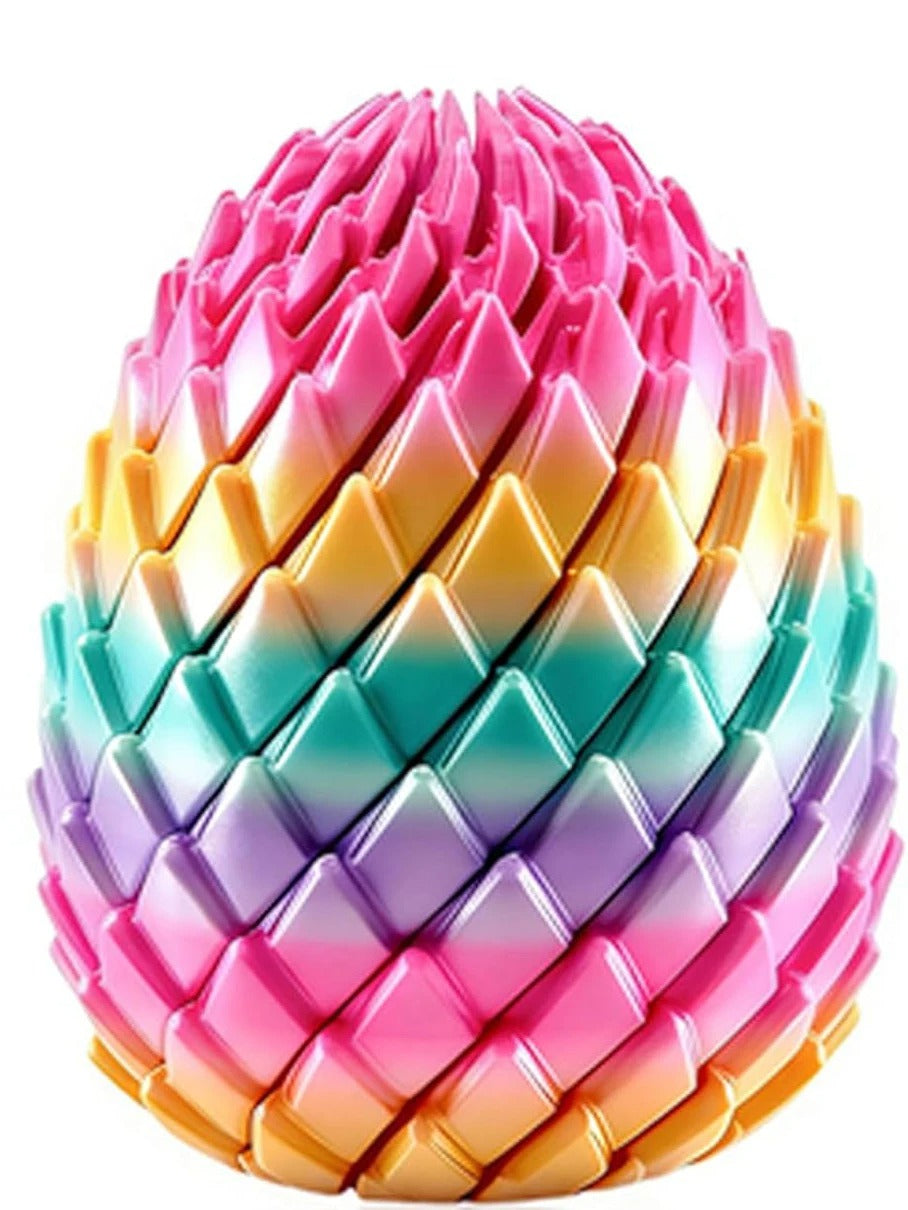 Twisty Fidget Egg – 3D Printed Sensory Desk Toy