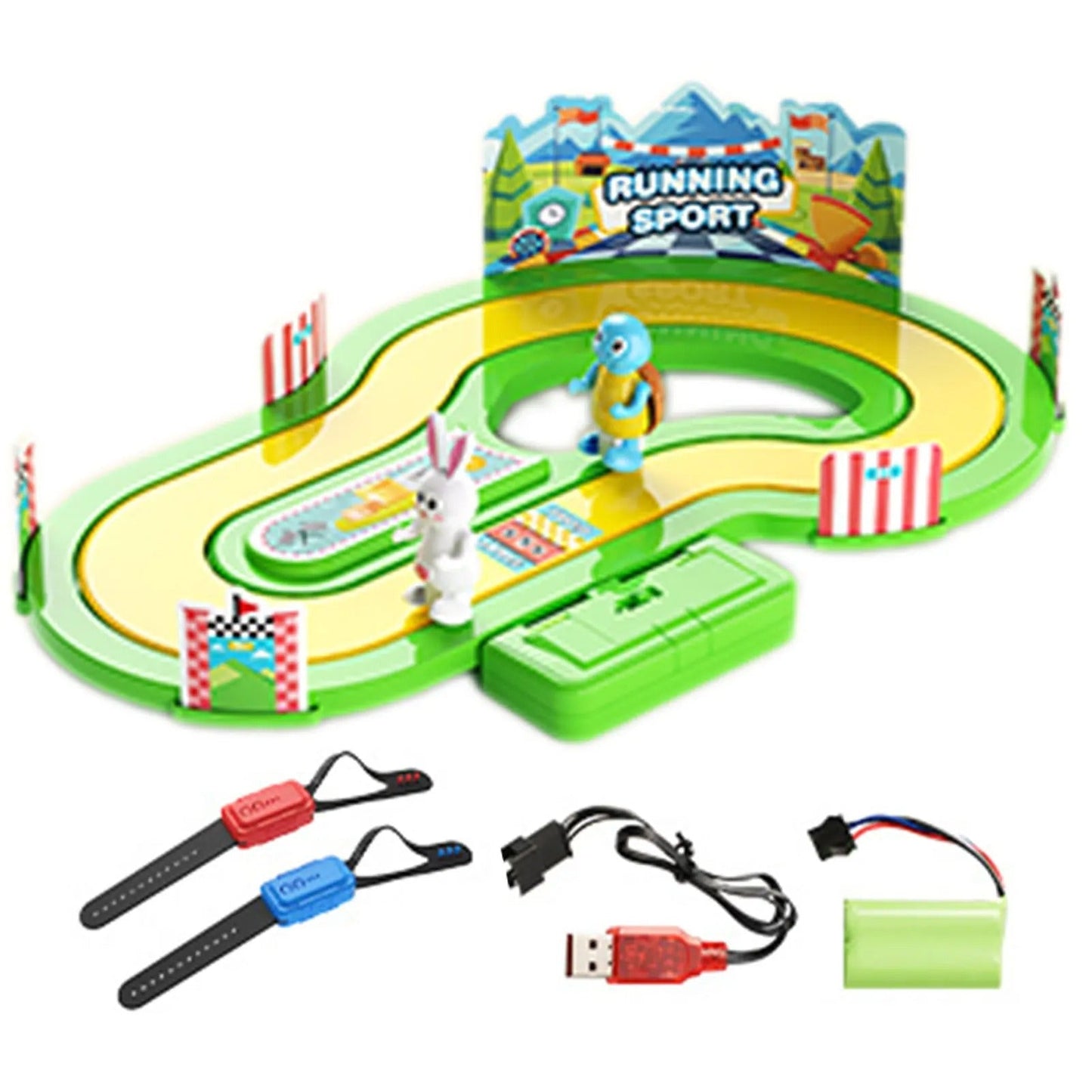 Children's somatosensory speed competition toy