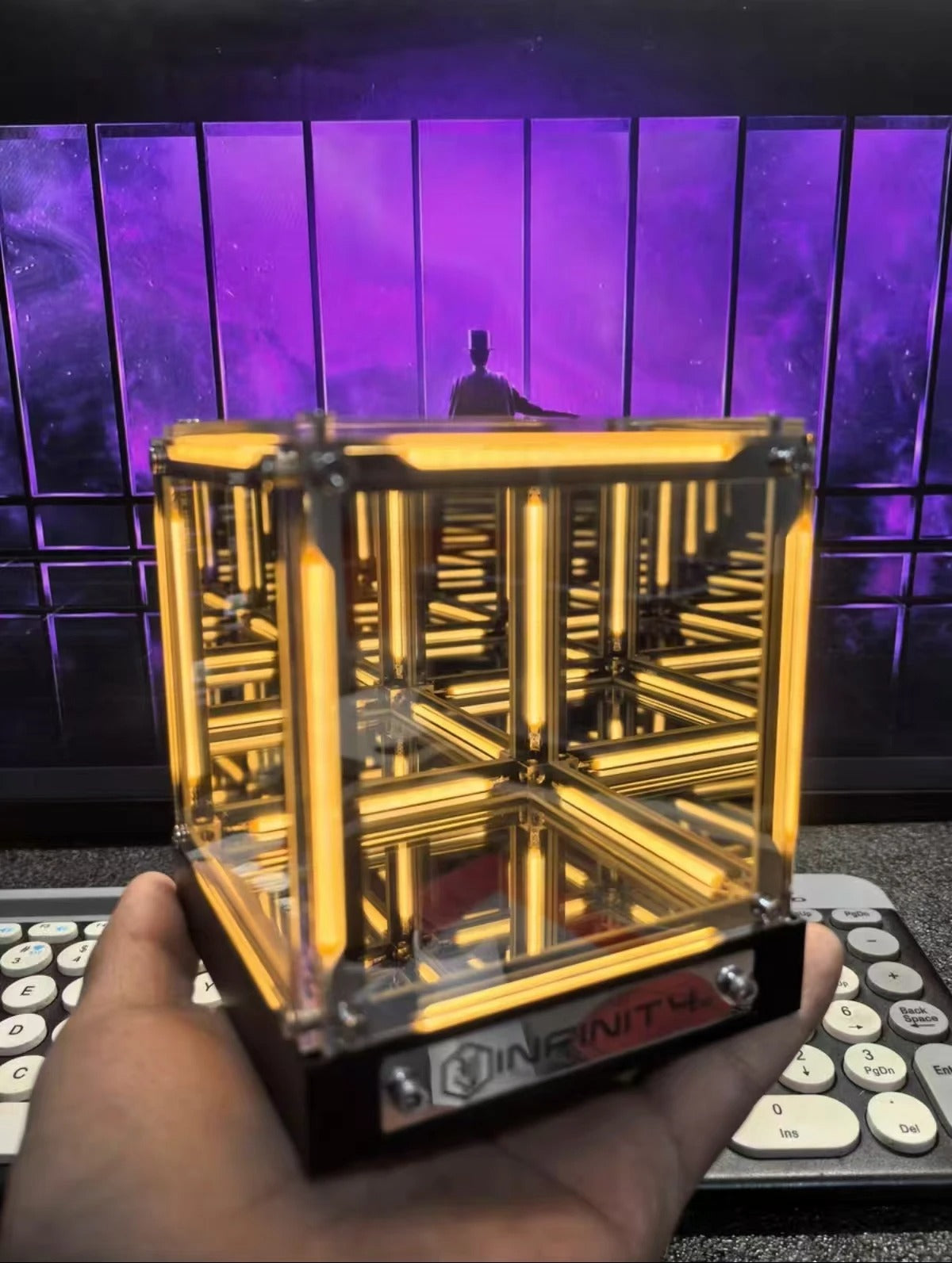 Technology Atmosphere Light 4-Dimensional Space Hypercube Night Light