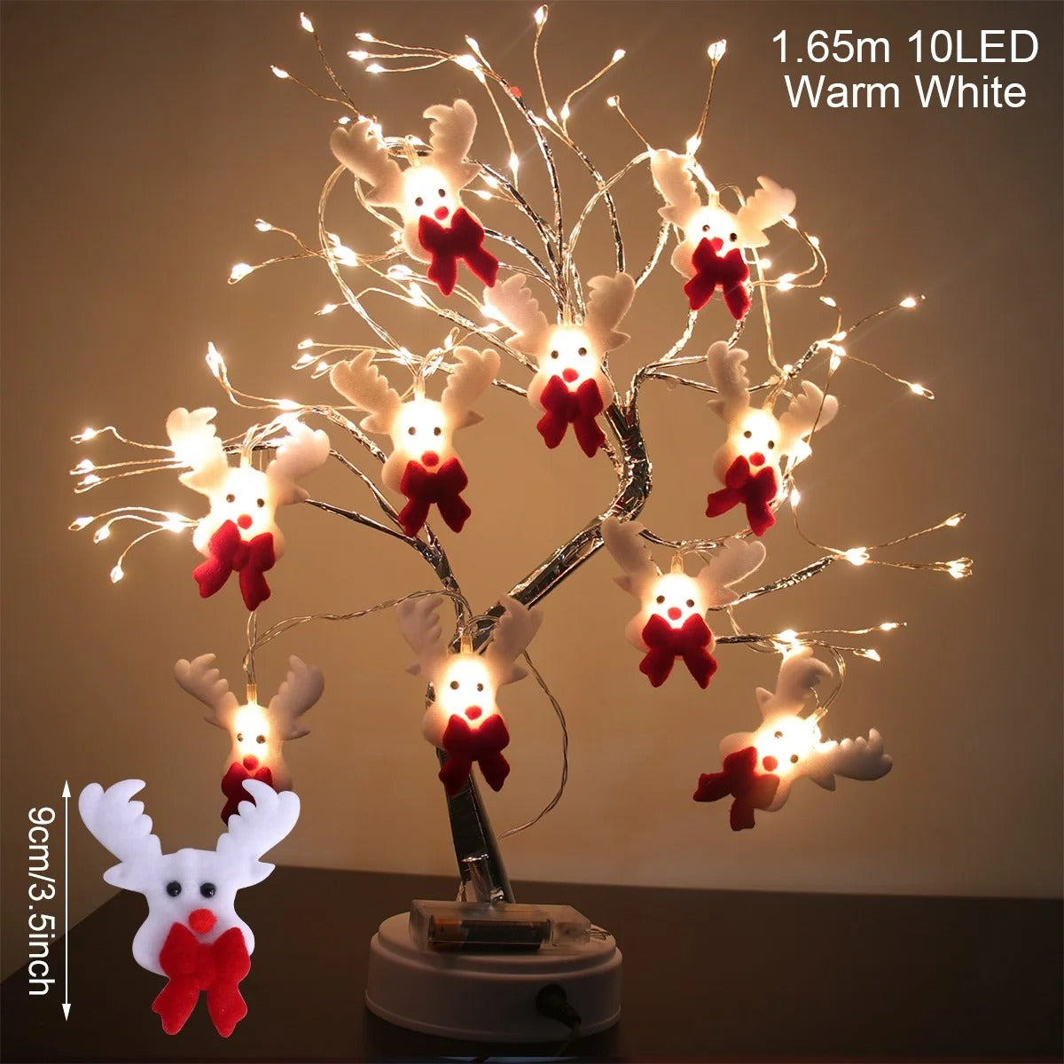 Snowman Christmas LED Garland String Lights – Festive Indoor Fairy Light Decoration for Home & Tree