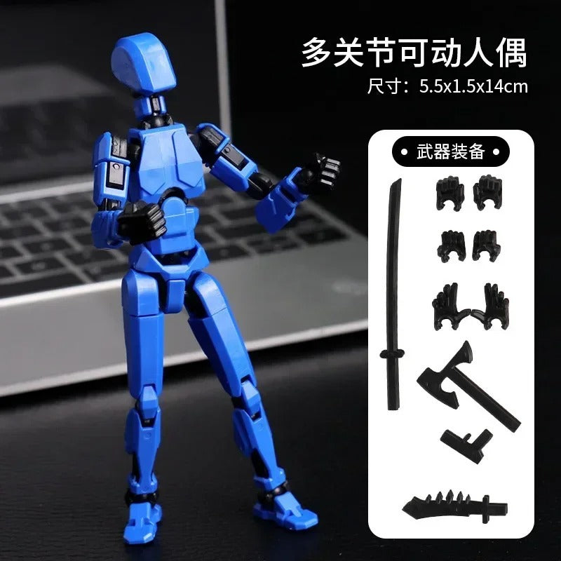 13-Joint Poseable Robot Figure – 14cm DIY Model Kit