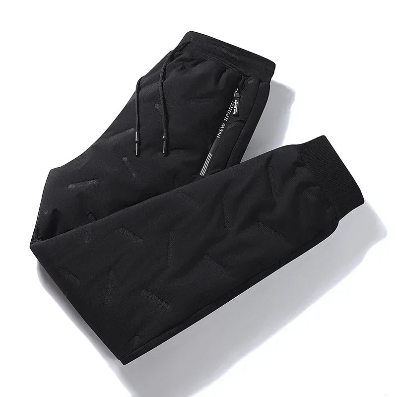 Men’s Casual Waterproof Jacket – Thickened Wool-Lined Warm Coat with Zipper Pockets
