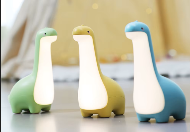 Cute Dinosaur Night Light – Adorable LED Dino Lamp for Kids Bedroom, Nursery & Desk Decor