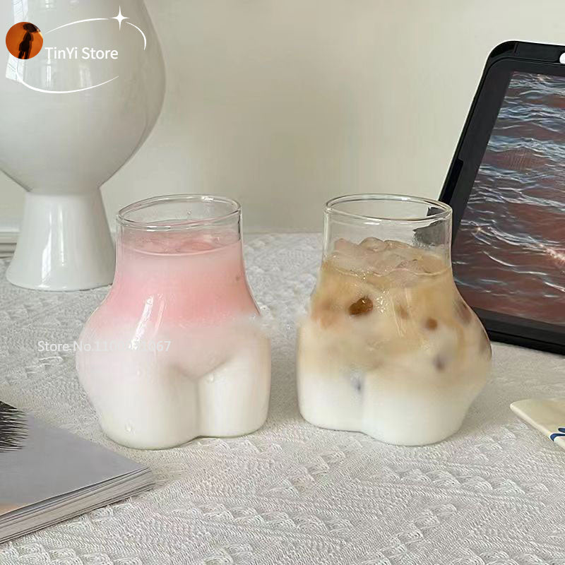Novelty Figure Shape Glass Mug - Unique Borosilicate Coffee & Tea Cup