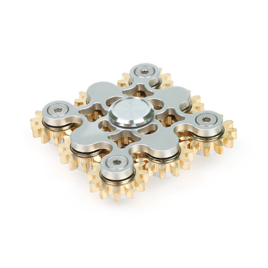 Metal Gear Fidget Spinner – EDC Hand Spinner with R188 Bearing | 3, 4 & 9 Gear Styles