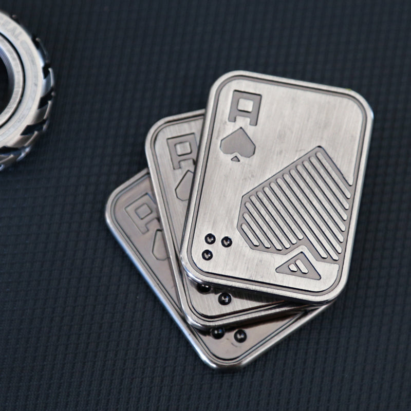 Skull Push Slider - Magnetic Metal Fidget Toy for Stress Relief & ADHD