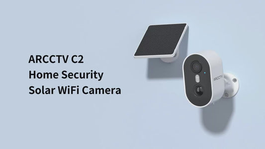 ARCCTV 4MP Solar WiFi Security Camera – Color Night Vision & Two-Way Audio