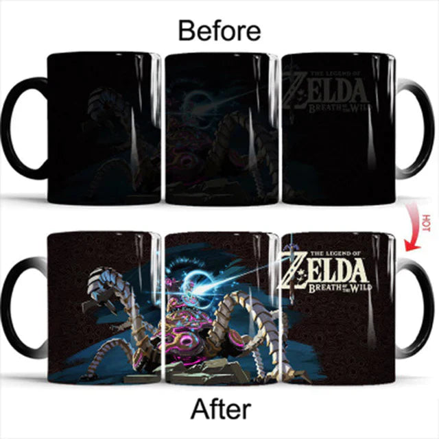 350mL Zelda Color Changing Magic Mug – Heat Activated Ceramic Coffee Cup