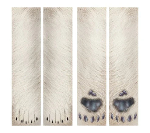 Animal Paw Socks – Cute Novelty Fluffy Paw Print Socks for Women & Kids