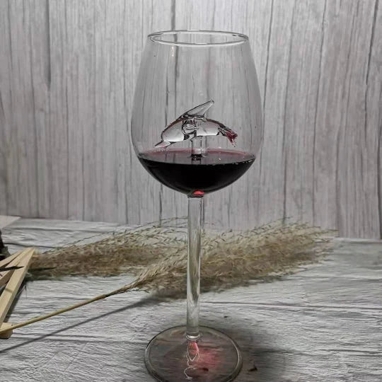 Shark Wine Glass – Novelty Red Wine Glass with Shark Design
