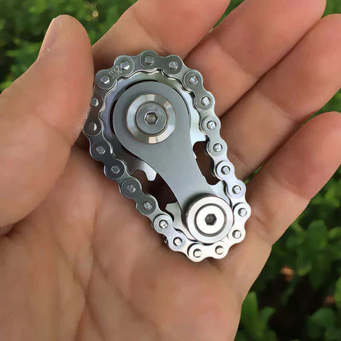 Fidget Slider - Magnetic Push Triangle Metal Stress Relief Toy for ADHD & Anxiety