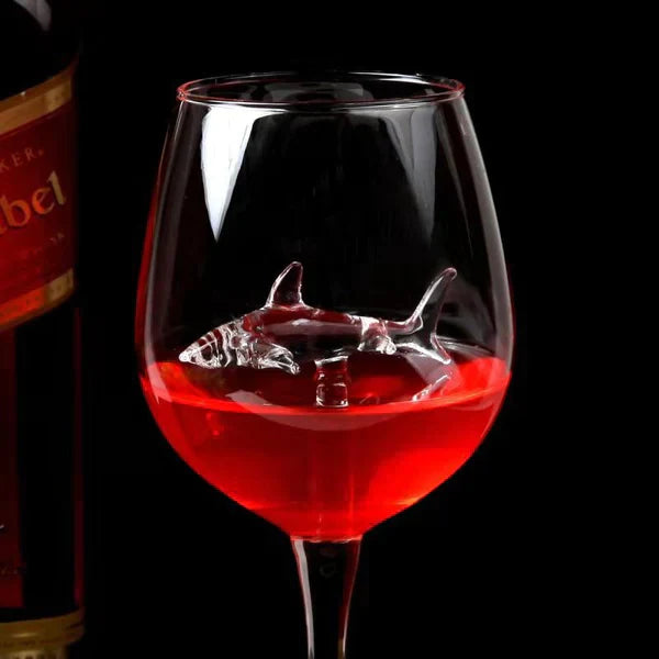 Shark Wine Glass – Novelty Red Wine Glass with Shark Design
