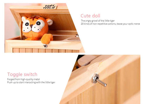 Don't Touch Wooden Box – Funny Novelty Prank Reaction Toy Gift