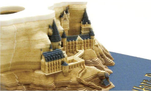 3D Magic Hogwarts Castle Notepads - Wizarding World Memo Pad