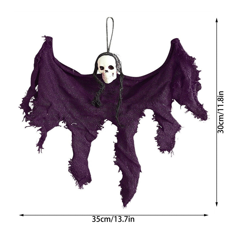 Halloween Skull Ghost Hanging Decoration – Spooky Indoor & Outdoor Festive Decor