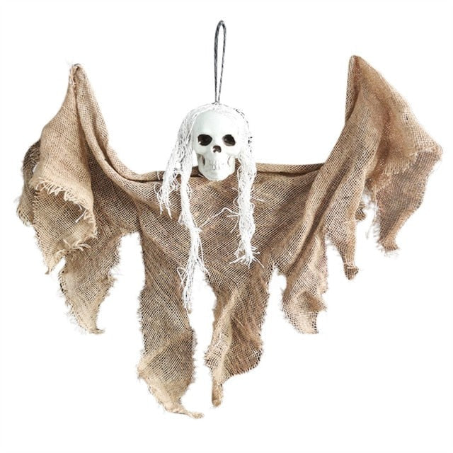 Halloween Skull Ghost Hanging Decoration – Spooky Indoor & Outdoor Festive Decor