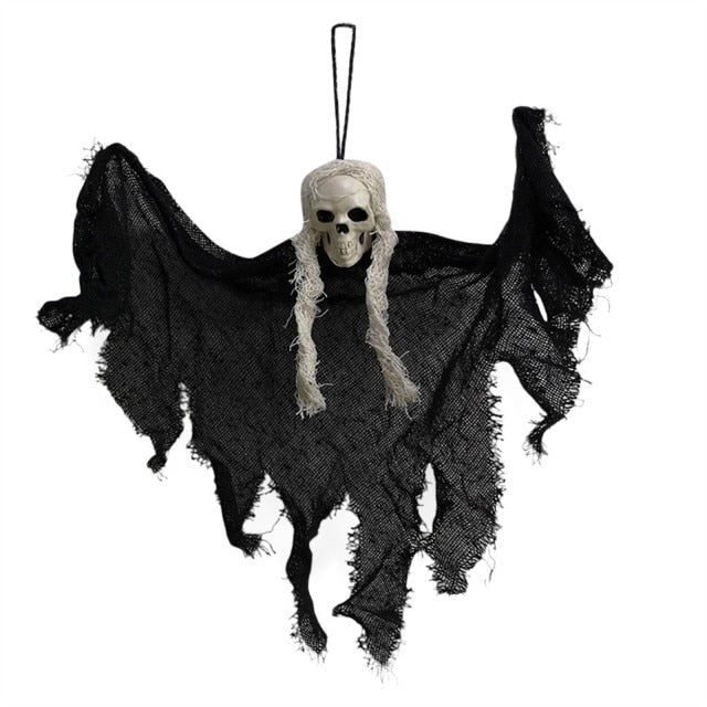 Halloween Skull Ghost Hanging Decoration – Spooky Indoor & Outdoor Festive Decor