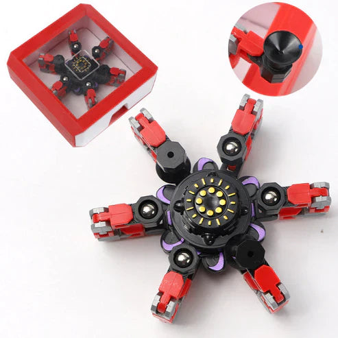 Deformable Fidget Finger Spinners – Stress Relief Sensory Spin Toy (1pc / 4pcs / 12pcs / 16pcs)